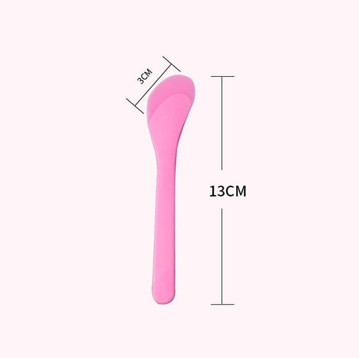 Kosmetikspatel, 100 Stück kleiner Kunststofflöffel für DIY-Gesichtsmaske Stick, Gesichtscreme, Handw