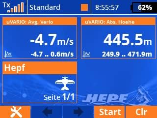 HEPF Micro Vario, Höhenmesser mit Telemetrie passend zu JETI Duplex, HOTT, S-Bus