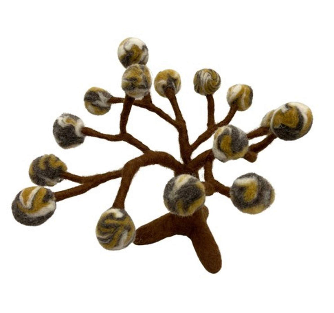 Filz Feen Filz Winter Pompon Baum - gefilzt - Filz Shop - Handarbeit (Ffh306) Filzbäume Winter Pompo