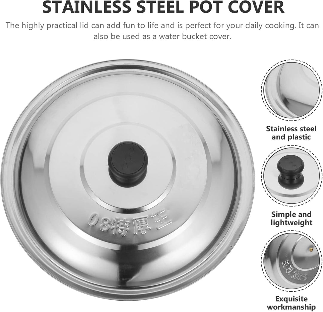 Garneck Topfdeckel Aus Edelstahl Glas Topfabdeckung Mini-pfannendeckel Ersatz Pfannendeckel Edelstah