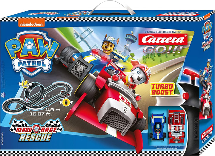 Carrera GO!!! PAW Patrol - Ready Race Rescue Set |2 Slotcars inkl. 2 Handregler mit Turbo-Knopf | In