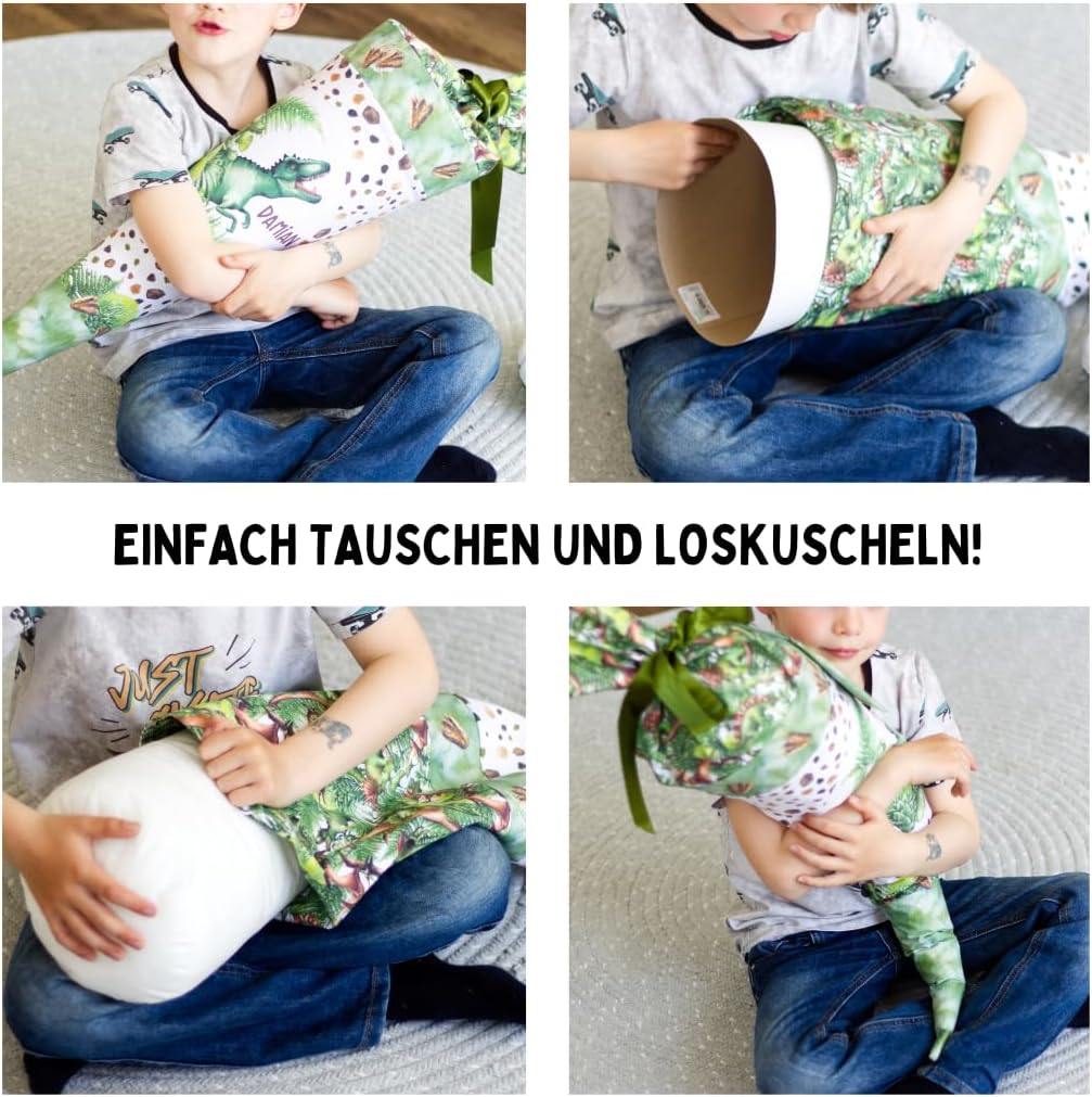 Dein Lieblingsteil Deine Schultüte aus Stoff Kuschel Velvet Wunschmotiv individualisierbar mit Wunsc