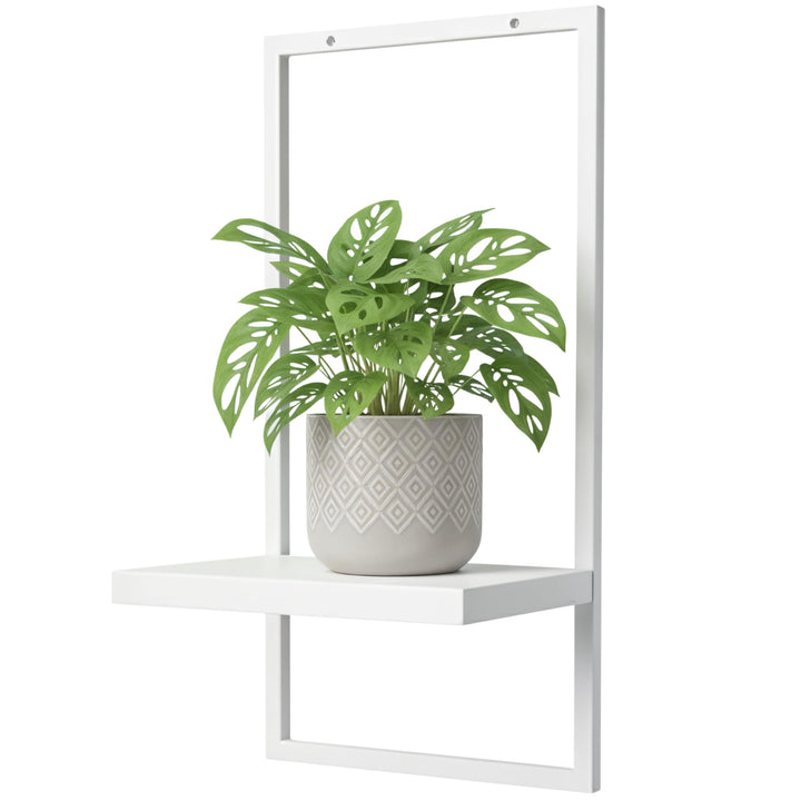 UNO RIPIANI Wandregal aus Metall – modernes Wandboard zur Wandmontage, pulverbeschichtet, 20×21×40 c