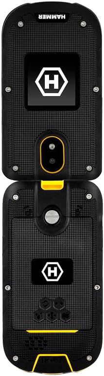 Flip-Telefon Klapphandy Hammer DIG LTE 4G Robustes, 2 Bildschirme, simlock-Free, Dual-SIM, kein Vert