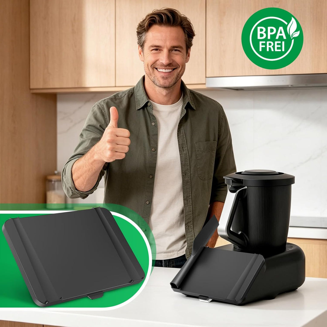 Displayschutz für Thermomix TM7 Displayabdeckung mit Spatelhalter, Thermomix TM7 Zubehör, Hartschale