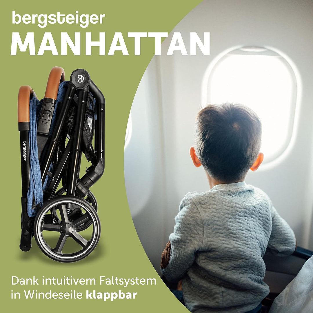 Bergsteiger Manhattan Buggy Reisebuggy mit Liegefunktion Sportwagen | Originales Kinderwagen Zubehör
