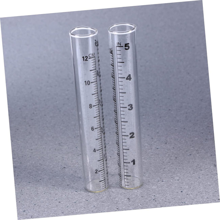 Reagenzglas Regenmesser 12cm Flachboden Glas Mit Skala Für Garten Landwirtschaft Klimaforschung Nied