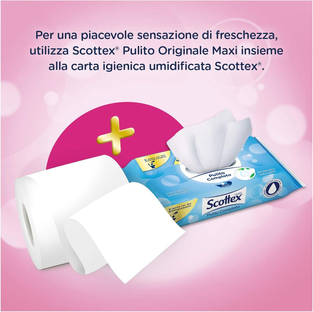 Scottex Pulito Gigante Toilettenpapier, 36 Maxi-Rollen, 500 Risse 36 Maxi Rollen, 36 Maxi Rollen