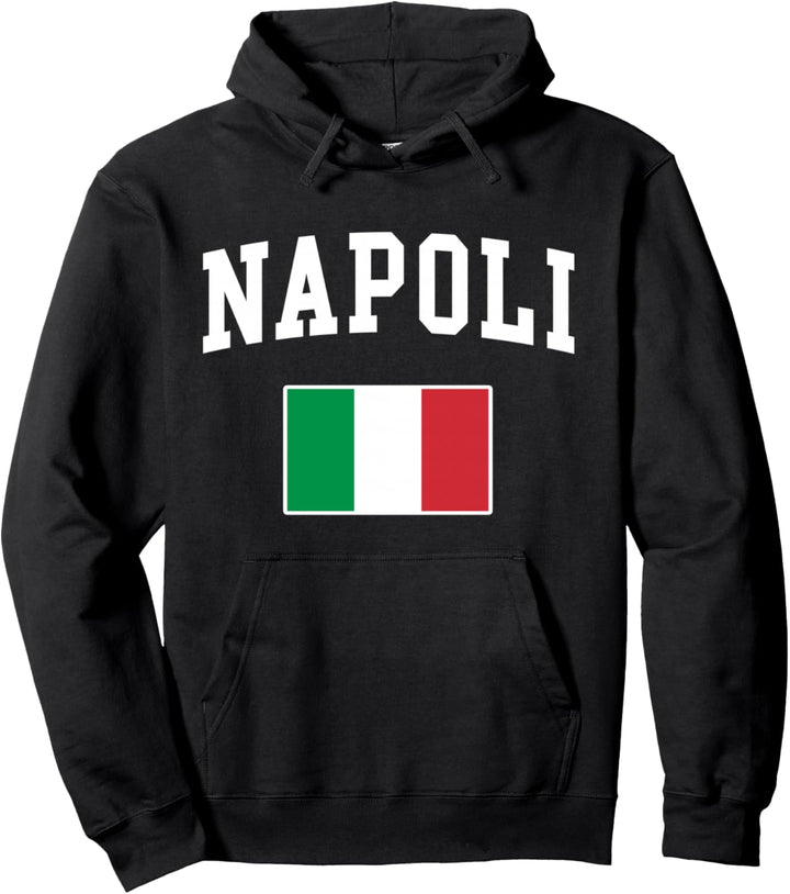 Italia Napoli Naples Italy Italian Flag Italiano Men Women Pullover Hoodie