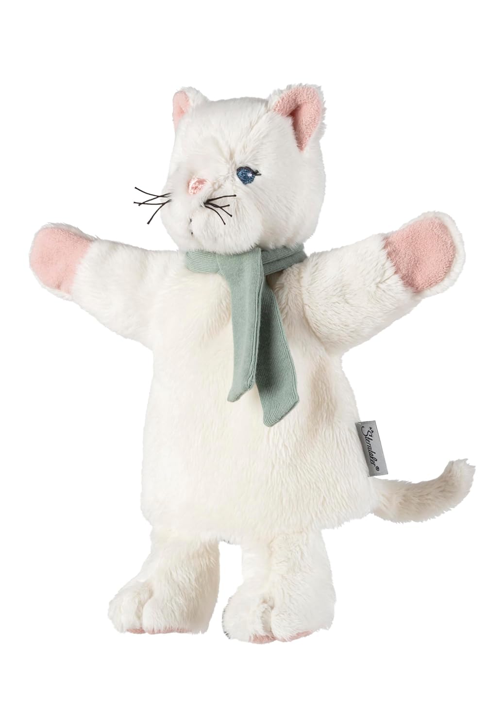 Kinder Handpuppe Katze, weiches Spielzeug für Kasperle Theater, erstes Rollenspiel und zum Geschicht