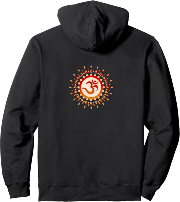 Om Mantra Sonne Yoga Symbol Mandala Pullover Hoodie