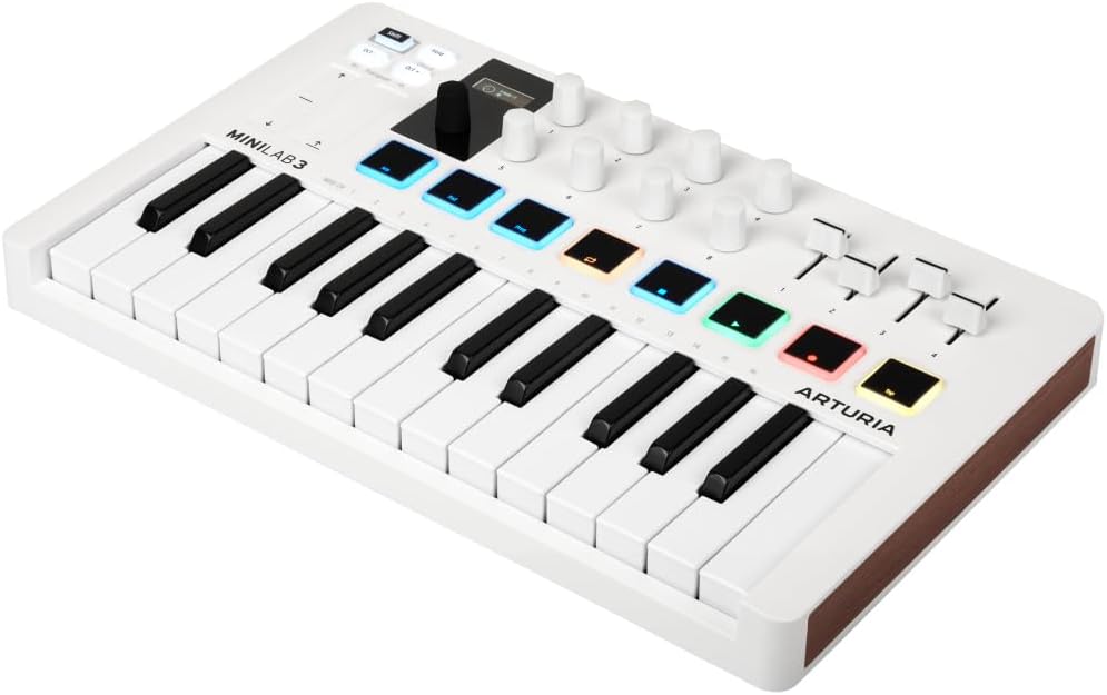 Arturia - MiniLab 3 - Universal-MIDI-Controller für Musikproduktion, mit All-in-One-Softwarepaket -