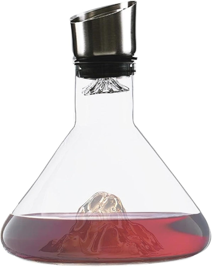 1500 ml Weinkaraffe, Weinkaraffe, Weinbelüfter mit Filter, Belüften von Weindekanter, Weinentlüftung