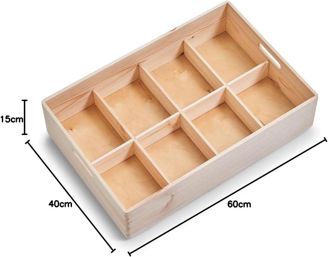 Zeller 13146 Allzweckkiste, Nadelholz, ca. 60 x 40 x 15 cm, Sonstige, 60 x 40 x 15 cm