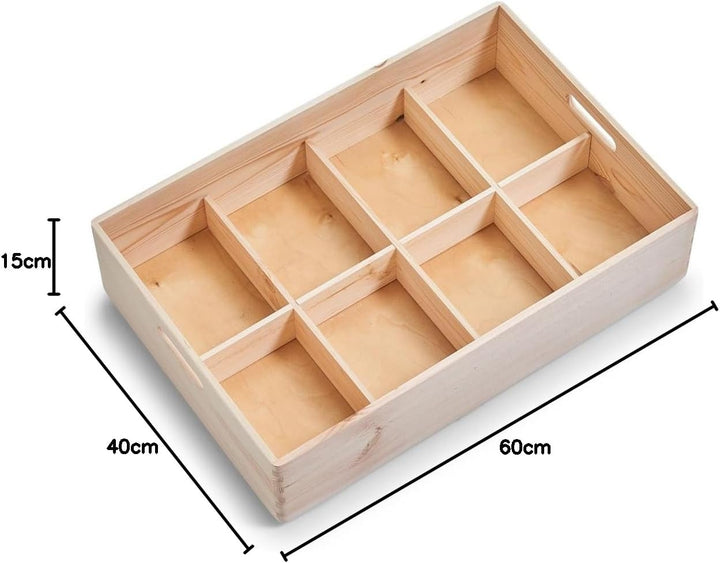 Zeller 13146 Allzweckkiste, Nadelholz, ca. 60 x 40 x 15 cm, Sonstige, 60 x 40 x 15 cm