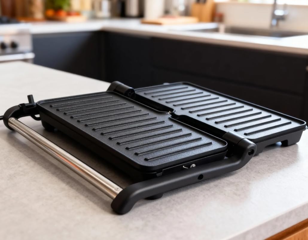 Sandwich Toaster Grill Panini Tortilla 1200W Non-stick coating 180° CAL