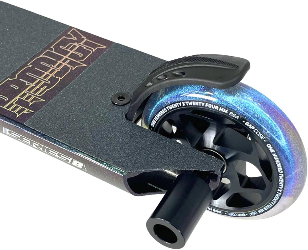 Blunt Envy Stunt-Scooter Pegs Tretroller Grind Stangen mit Achsen + Fantic26 Sticker Schwarz, Schwar