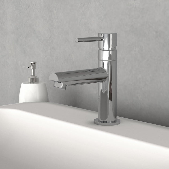 SCHÜTTE Kaltwasserhahn LAURANA 35911, Wasserhahn Bad nur für Kaltwasser, Waschtischarmatur im Gäste-