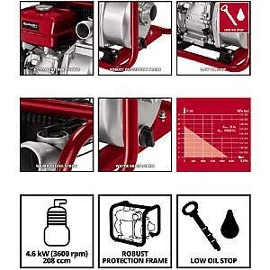 Einhell Benzin-Wasserpumpe GE-PW 46 (4,6 kW, 4-Takt-Motor, max. Fördermenge 23.000 L/Std., 3,6 l-Tan