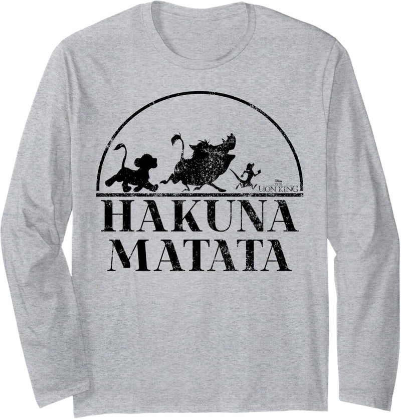 Disney The Lion King Hakuna Matata Simple Text Langarmshirt