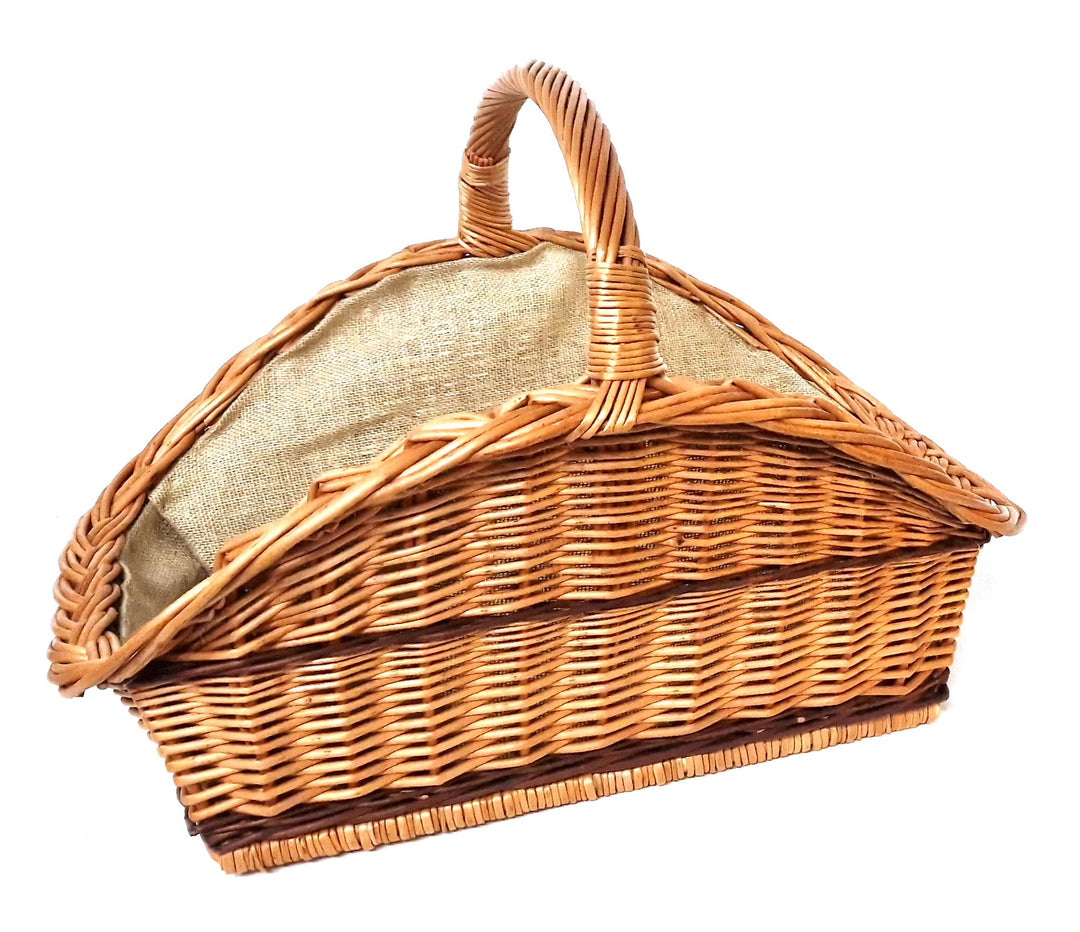Tigana - Kaminkorb Holzkorb Kaminholzkorb aus Weide mit Jute (Art. 90280-2F)
