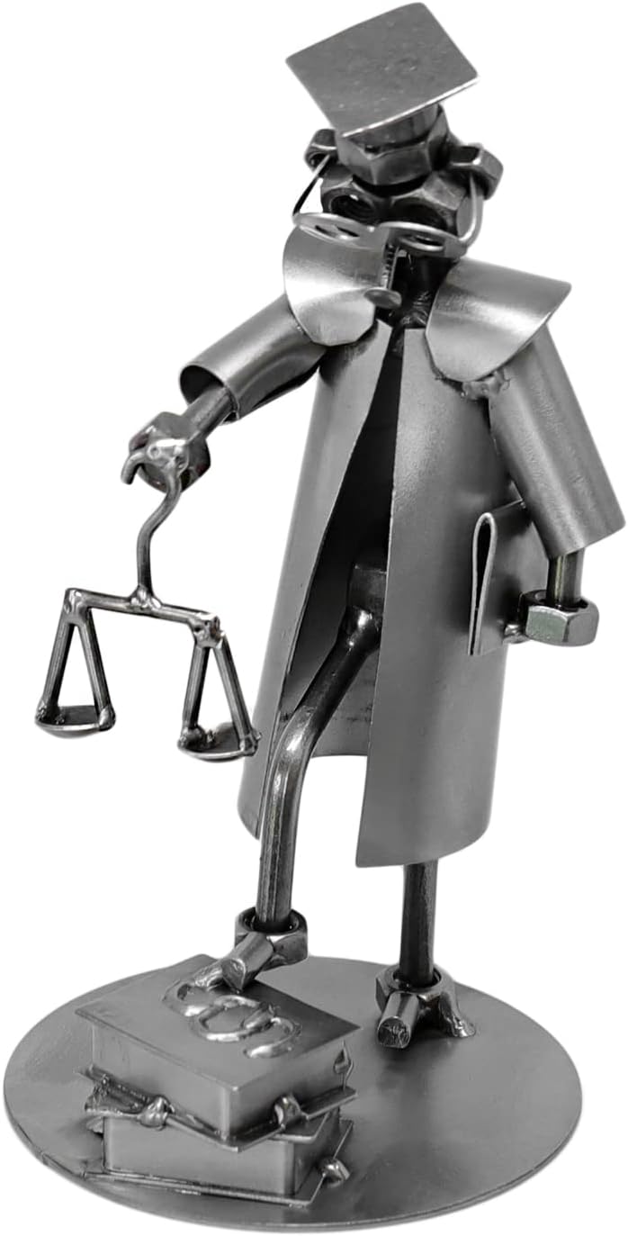 metalman24 Schraubenmännchen Rechtsanwalt I Handarbeit I Geschenkidee I Metallfigur I Metallmännchen