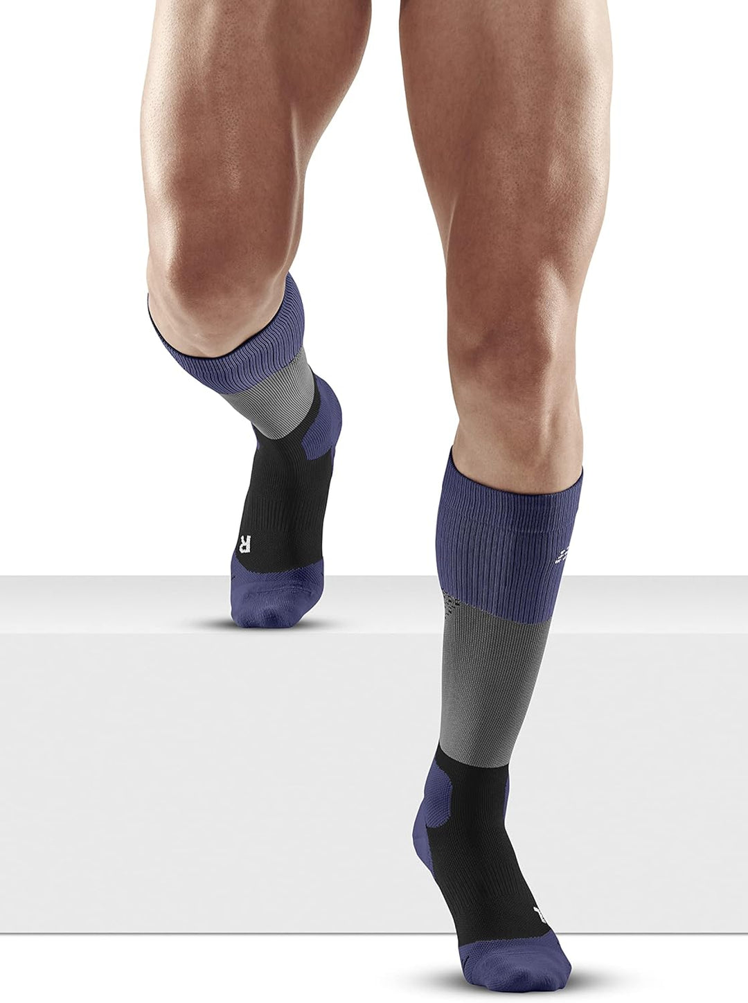 CEP - HIKING MAX CUSHION COMPRESSION MERINO SOCKS für Herren | Knielange Wandersocken mit Kompressio