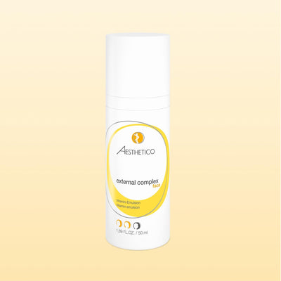 AESTHETICO external complex - Anti-Aging-Emulsion für reife Haut, pflegt mit Vitaminkomplex und biet