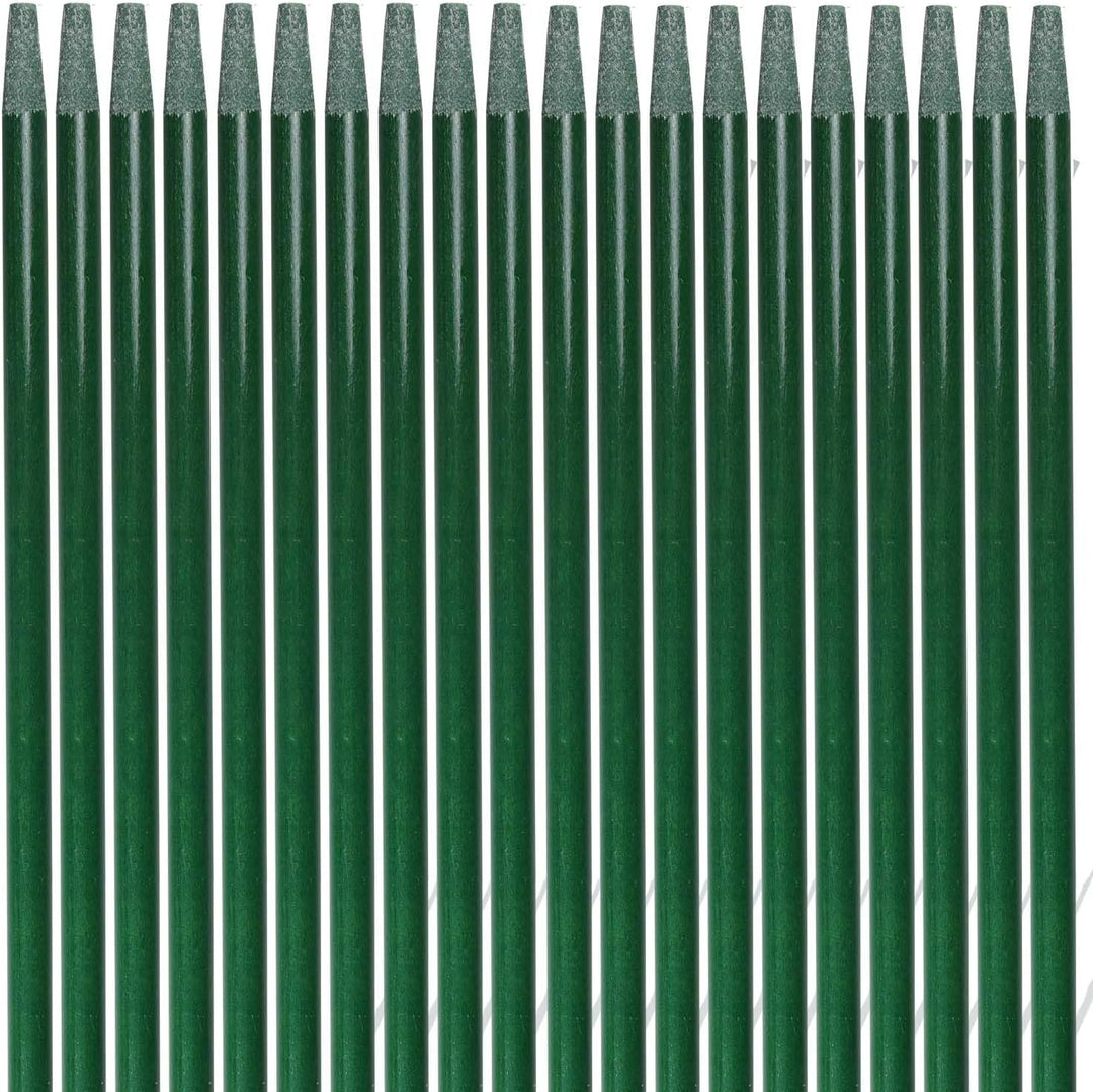 20 grüne 1 m x 7 mm Rankstäbe aus Glasfaser Fiberglas GFK, Grün