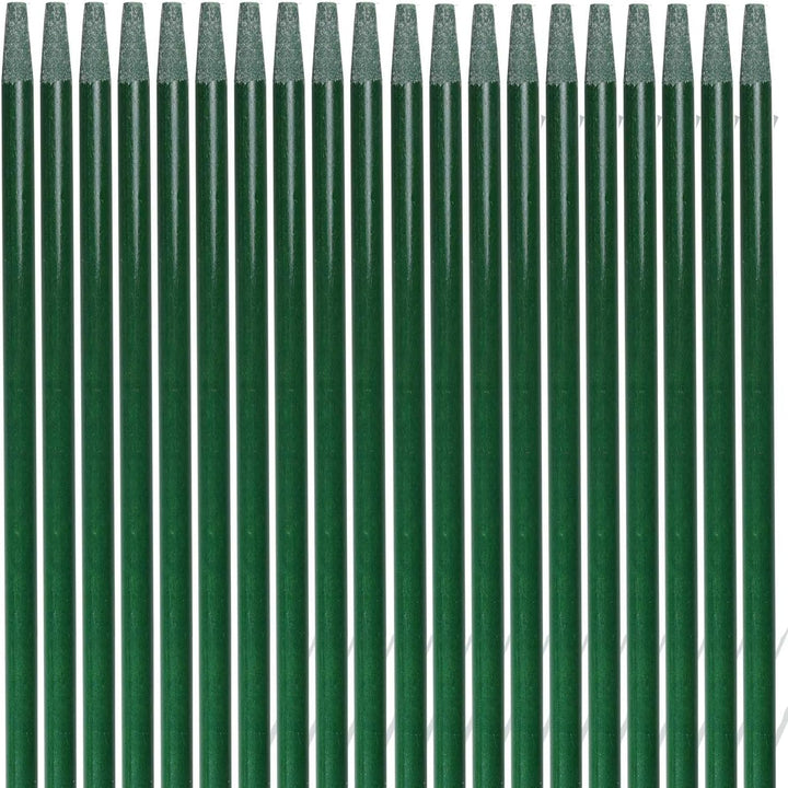 20 grüne 1 m x 7 mm Rankstäbe aus Glasfaser Fiberglas GFK, Grün
