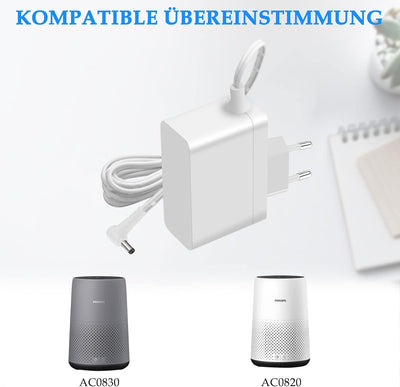 MULTIM 24V Luftreiniger Netzteil Kompatibel mit Philips Series 800 AC0820/10 AC0830/10 Luftreiniger