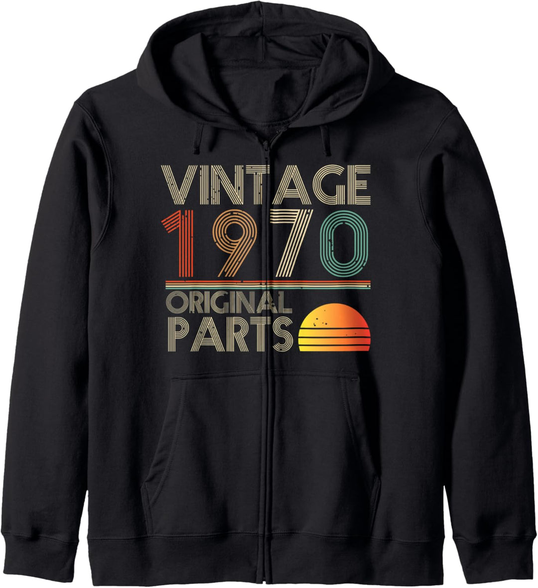 50. Geburtstag Geschenk Original Parts Best of 1970 Retro Kapuzenjacke