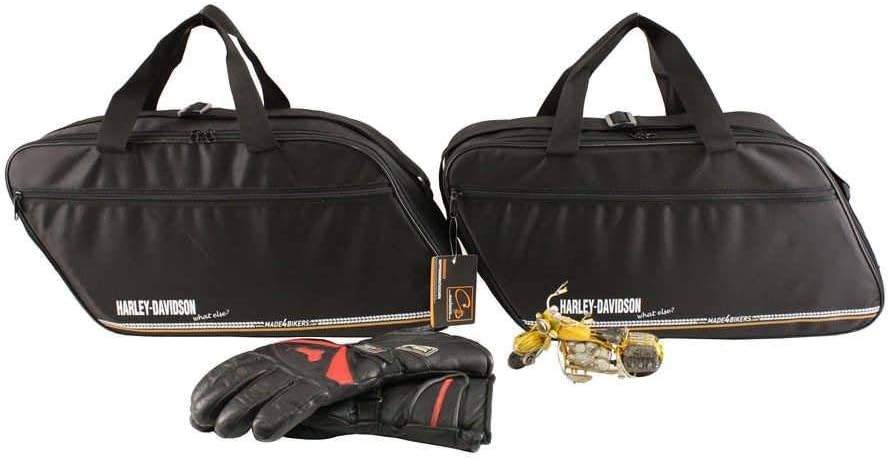 made4bikers: Bedruckte Koffer Innentaschen passend für Harley-Davidson Road King sowie Road-, Street