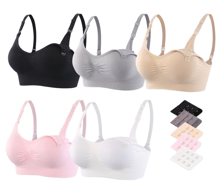 Srizgo Still BH Damen 2er / 5er Pack Schwangerschaft Still-BHS zusätzlichen BH-Verlängerungen Ohne B