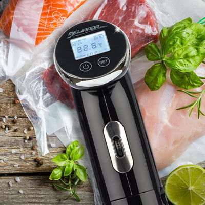 MELIANDA MA-18100 Sous Vide Stick Niedrigtemperatur Vakuumgarer Digital-Timer schwarz