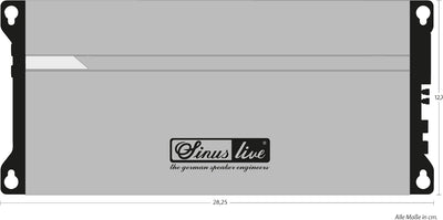 Sinuslive 4-Kanal Endstufe 240W SL-A4100D, Silber