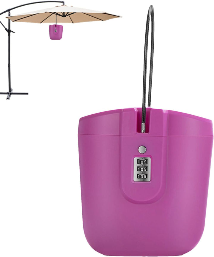 Generic Strandschlossbox, wasserdichte Schlüsselschlossbox mit Zahlencode, Strandtresor, Makler, per