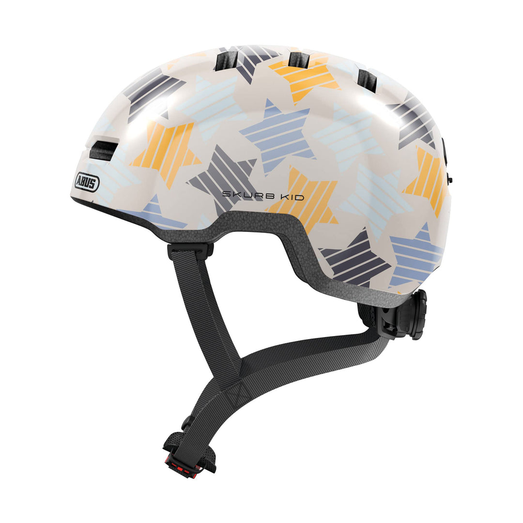 ABUS Kinderhelm Skurb Kid - robuster Fahrradhelm im Skater-Look mit Platz für einen Zopf und vielfäl