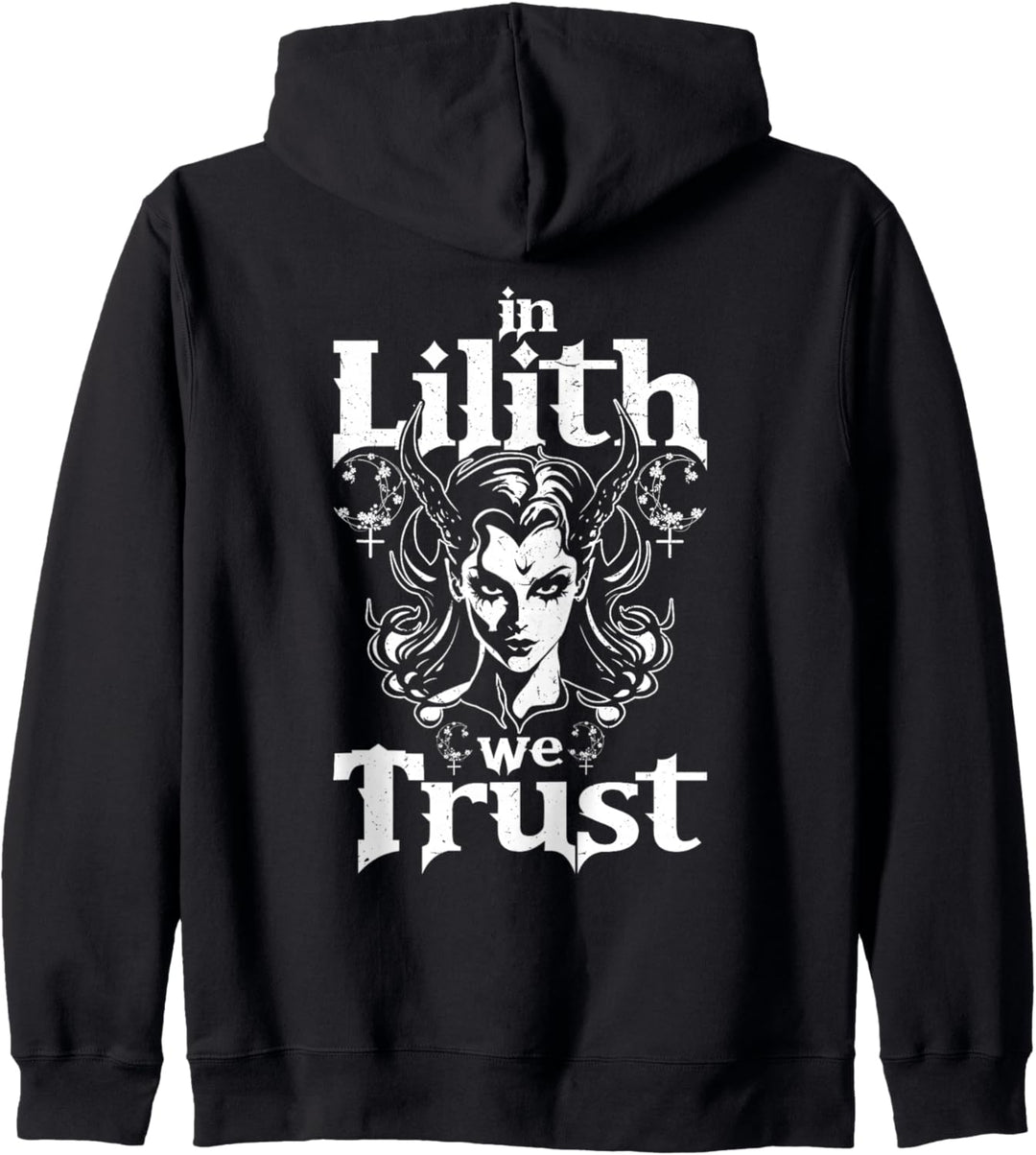 Lilith Dämon Gothic Mythologie Folklore Satanisch Dunkel Okkult Kapuzenjacke