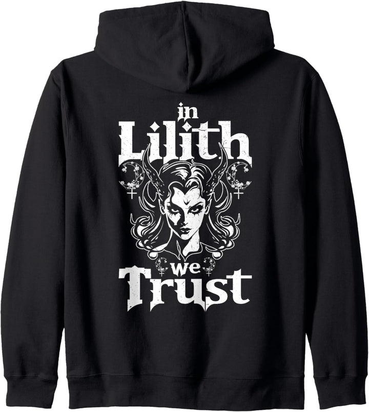 Lilith Dämon Gothic Mythologie Folklore Satanisch Dunkel Okkult Kapuzenjacke