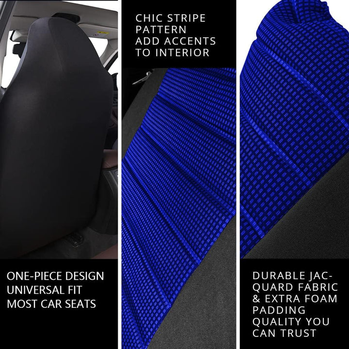 TOYOUN Autositzbezüge Vordersitze Sitzbezüge Auto Blau, Auto-Sitzschoner Schonbezüge Vordersitzbezüg