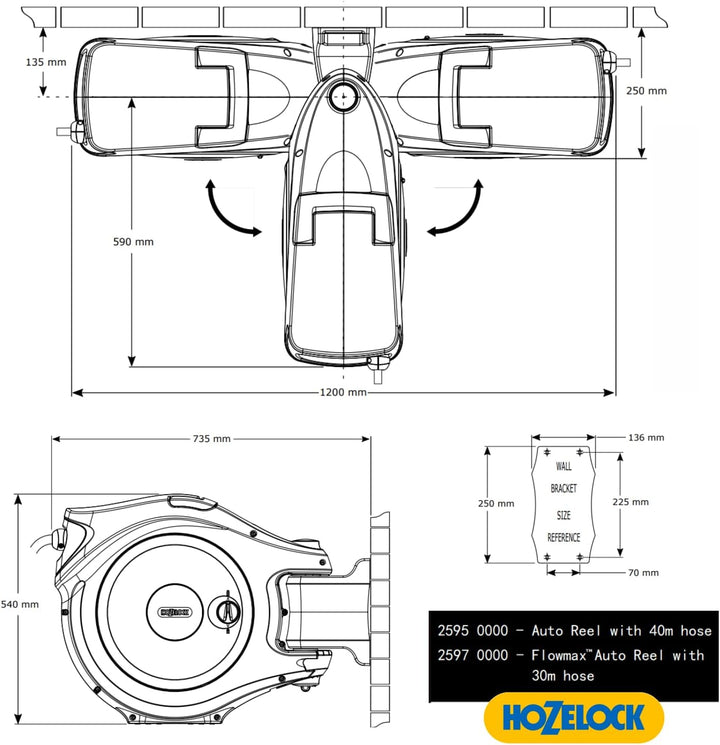 Hozelock Auto Reel-Schlauchbox mit 40 m Schlauch