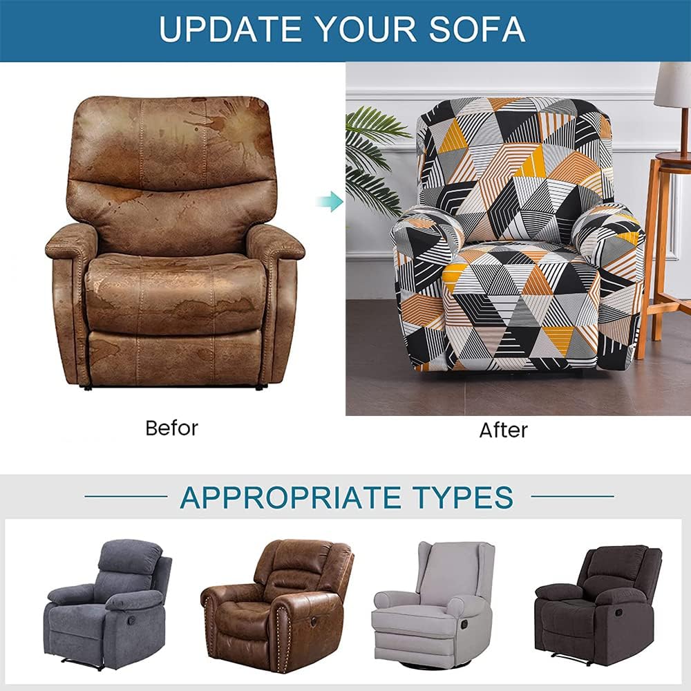 Meigeh Sesselbezug Stretchhusse für Relaxsessel Sesselbezug Sessel überzug Stretch Sesselschoner Rel