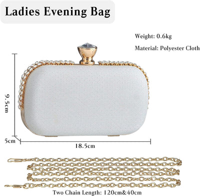 CORIOS Abendtasche Damen Strass Clutch Tasche Shiny Diamant Handtasche Klein Tasche Elegante Handtas