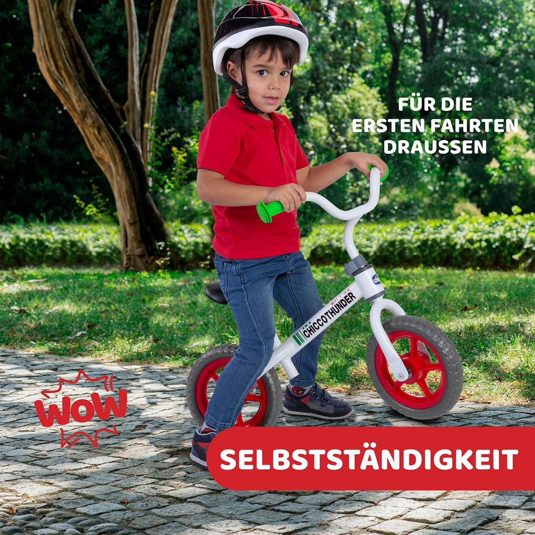 Chicco Thunder Laufrad für Kinder 2-5 Jahre, Kinder Laufrad fürs Gleichgewicht, mit höhenverstellbar