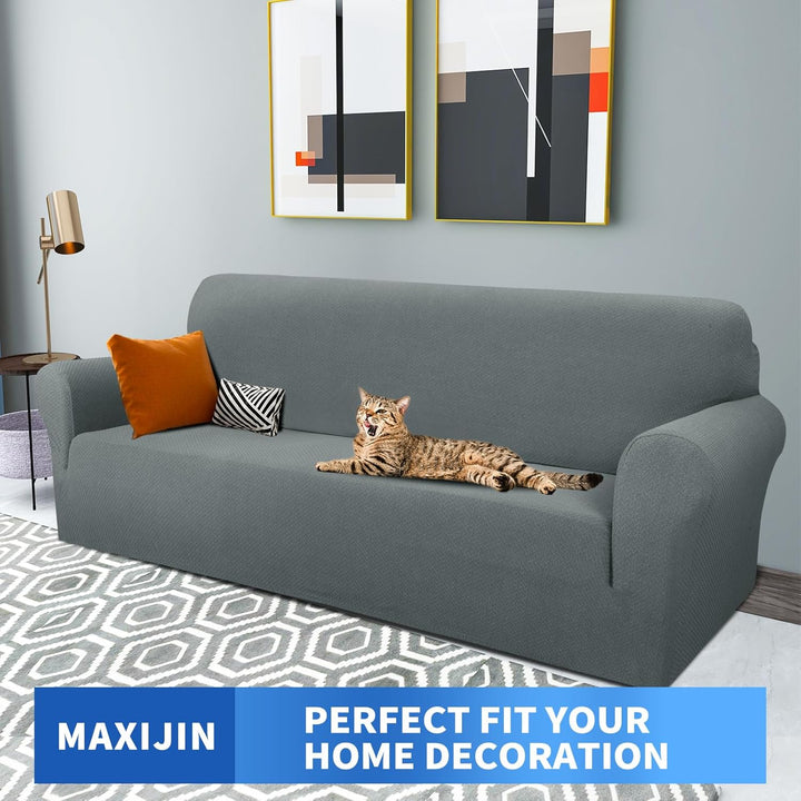 MAXIJIN Creative Jacquard Extra grosse Couchbezüge für 3- oder 4-Sitzer, super Dehnbare rutschfeste
