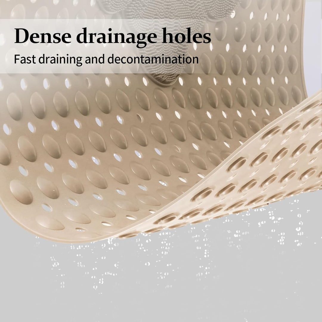 Duschmatte rutschfest 80x80cm,Antirutschmatte Dusche mit Ablauflöchern,Duscheinlage rutschfest mit S