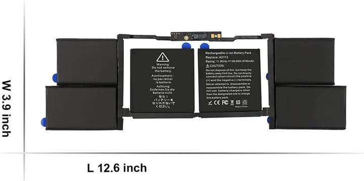 A2141 A2113 Laptop-Akku kompatibel mit MacBook Pro 16 Inch A2141 Release 2020 2019, EMC 3347 MVVL2 M