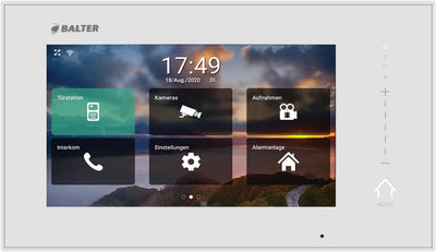 Nonic Balter ERA Schwarz IP Aufputz Video-Türsprechanlagen WLAN Set für 1 Familienhaus (1x Türstatio