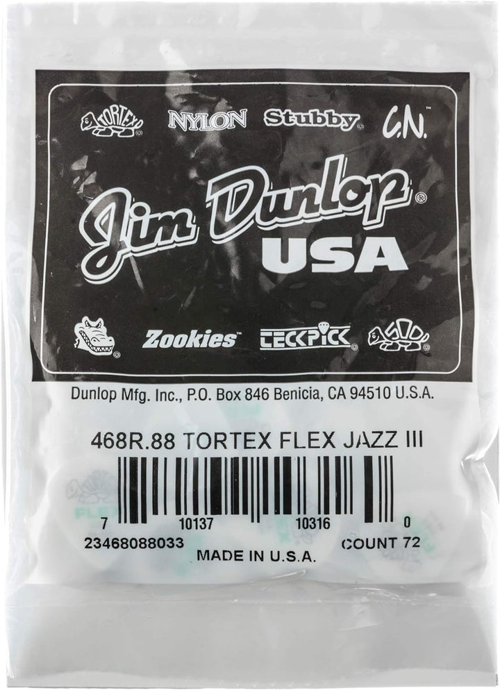 Médiators Jim Dunlop 0,88mm ADU 468R088 sachet de 72 Sachet de 72 0,88mm, Sachet de 72 0,88mm